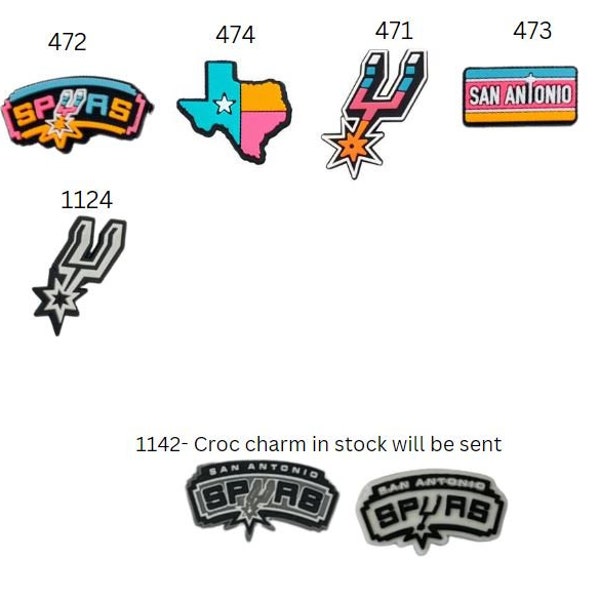 San Antonio Spurs shoe charms