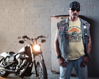 Motorcycle Shirt,Funny Biker T Shirt, Sons of Wolfs- London Original ,Motorcycle shirt for women ,shirt for men