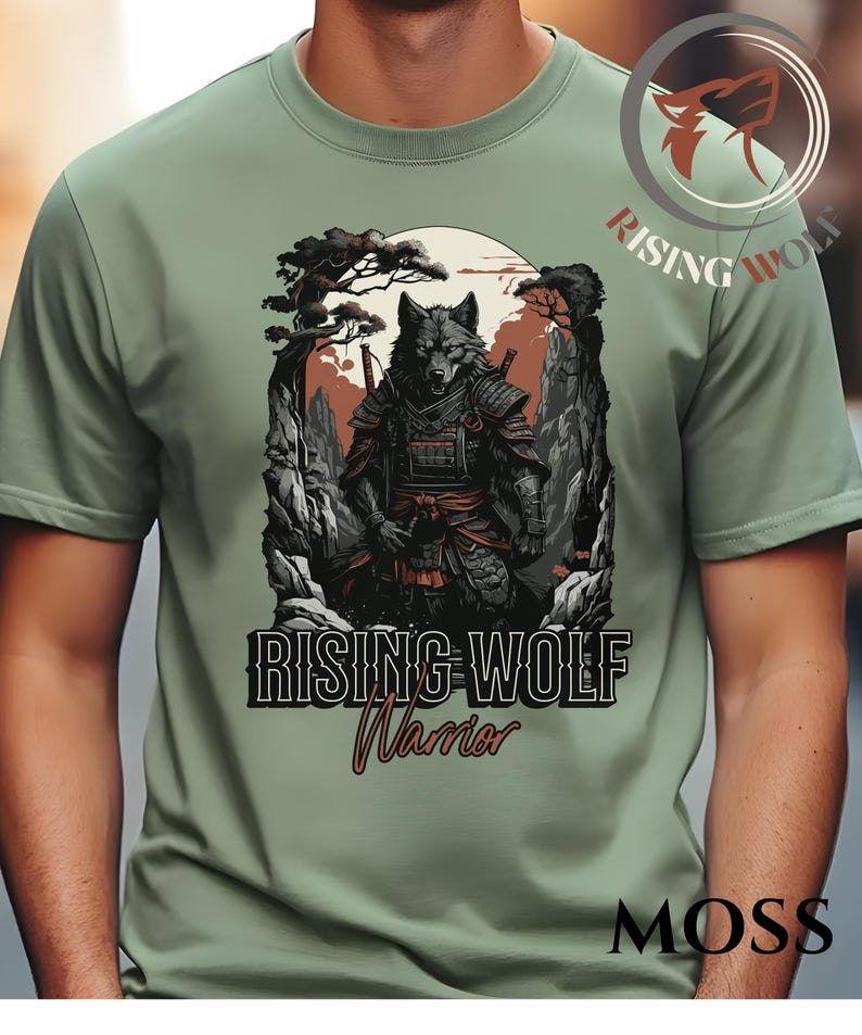 Wolf Shirt, Wolf Warrior shirt, Comfort shirt Wolf Warrior, Samurai Warrior shirt, Lone Wolf Warrior, Wolf T-Shirt