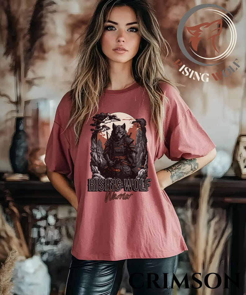 Wolf Shirt, Wolf Warrior shirt, Comfort shirt Wolf Warrior, Samurai Warrior shirt, Lone Wolf Warrior, Wolf T-Shirt