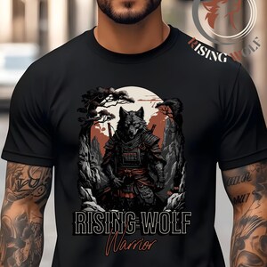 Wolf Shirt, Wolf Warrior shirt, Comfort shirt Wolf Warrior, Samurai Warrior shirt, Lone Wolf Warrior, Wolf T-Shirt