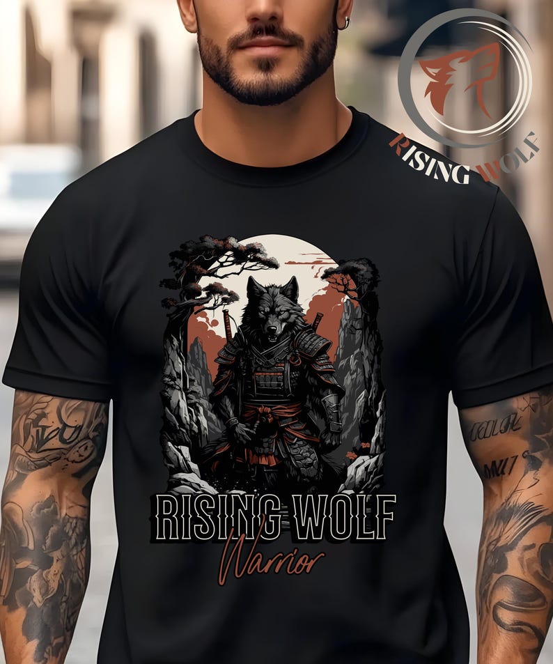 Wolf Shirt, Wolf Warrior shirt, Comfort shirt Wolf Warrior, Samurai Warrior shirt, Lone Wolf Warrior, Wolf T-Shirt