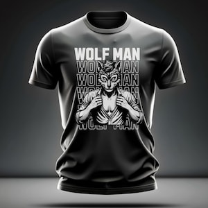 Wolf Men T-shirt, Wolf Pack Tee, Alpha Wolf Shirt - Men&#39;s Fitted Gift for Him, Cool Wolf Graphic Tee
