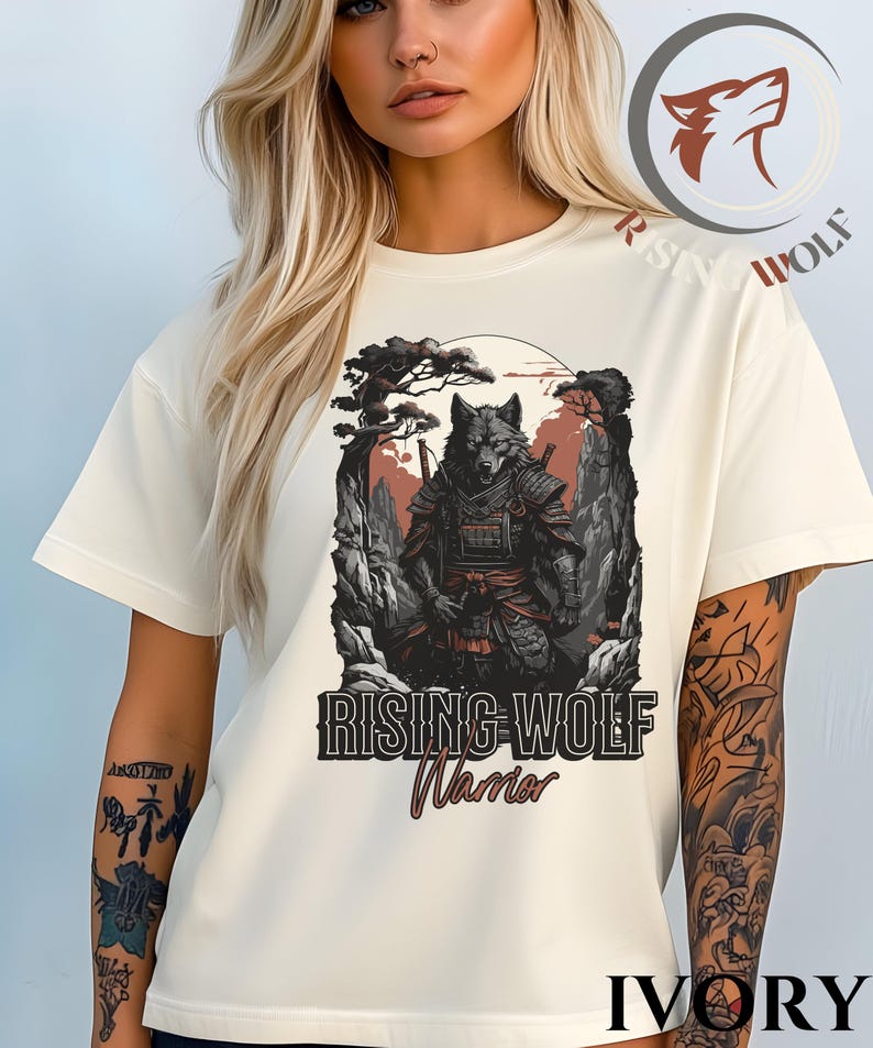Wolf Shirt, Wolf Warrior shirt, Comfort shirt Wolf Warrior, Samurai Warrior shirt, Lone Wolf Warrior, Wolf T-Shirt