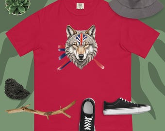 Wild Wolf T-Shirt: English Wolf Design, Nature Lover Apparel