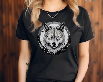Howling Wolf Graphic T-Shirt: Ring-Spun Cotton, Relaxed Fit
