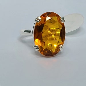 Beer Quartz Ring in Sterling Silver-Beer Quartz Jewelry for wife-Beer Quartz Remarkable Ring in Sterling Silver