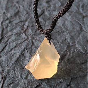 Unisex Raw Citrine Pendant Birthday Genuine Citrine Stone pendant Necklace-Healing Pendant Gemstone necklace