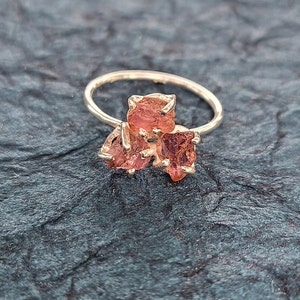 Roher Turmalin Ring Größe 7 in Sterling Silber-Sterling silver ring-Turmalin jewelry-Stone jewelry-Gift