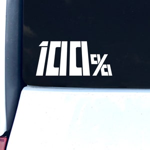 100% | Anime Vinyl Decal