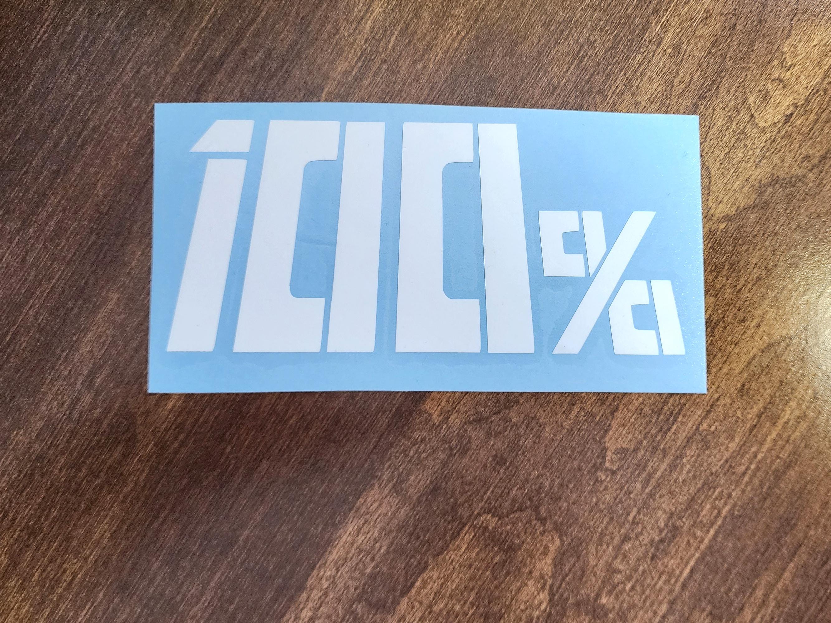 100% | Anime Vinyl Decal - Etsy
