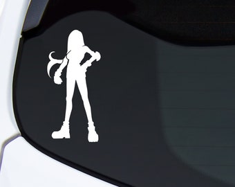 Retro Tifa Lockheart vinyl decal