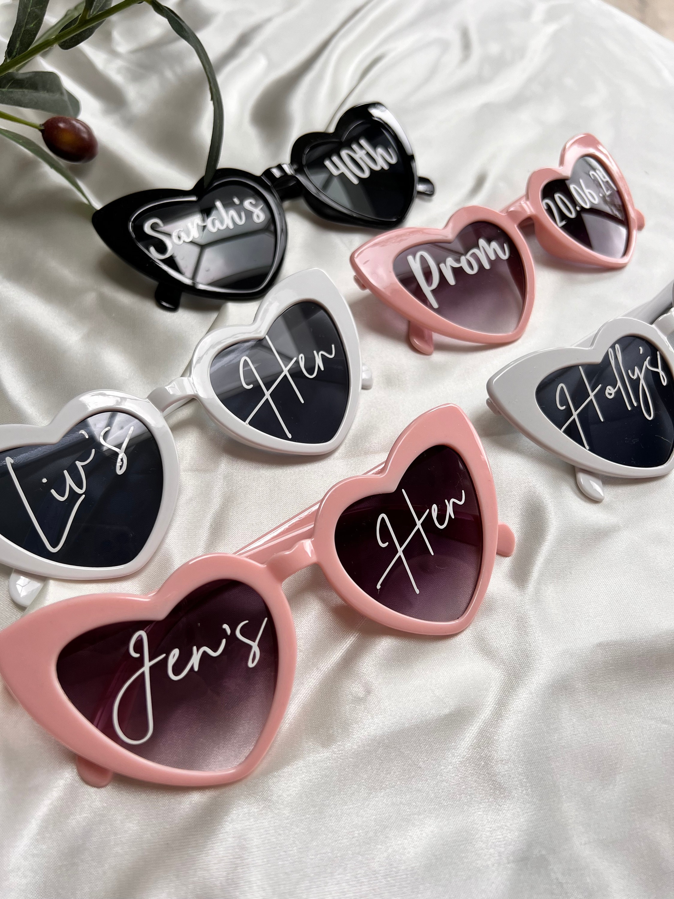 小物 GOD ONLY KNOWS HEART LOGO SUNGLASSES Personalised Heart Sunglasses| ANY TEXT | Hen Parties | Birthday
