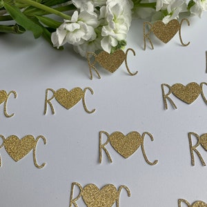 Pack of 50 personalised hen party confetti pieces | Wedding Decoration | Table Scatter | Personalised | Initials