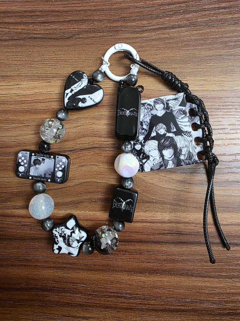 Death Note Anime Beaded Keychain / Bag Charm - Etsy