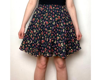 mini-jupe plissée vintage des années 90