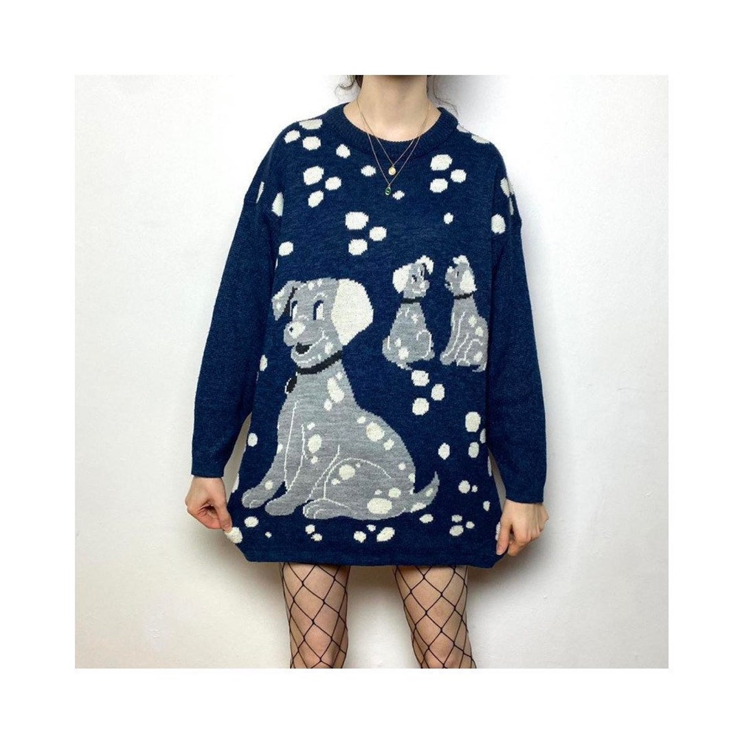 Vintage 90s Jumper With Dalmatians Etsy vintage-90s-jumper-with-dalmatians-etsy