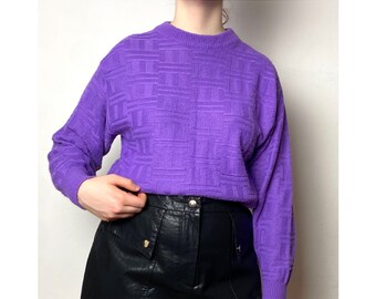 Vintage 90s purple jumper