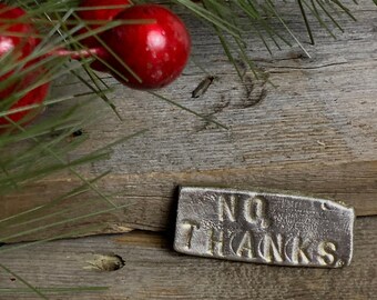 No, grazie- Pin/Spilla