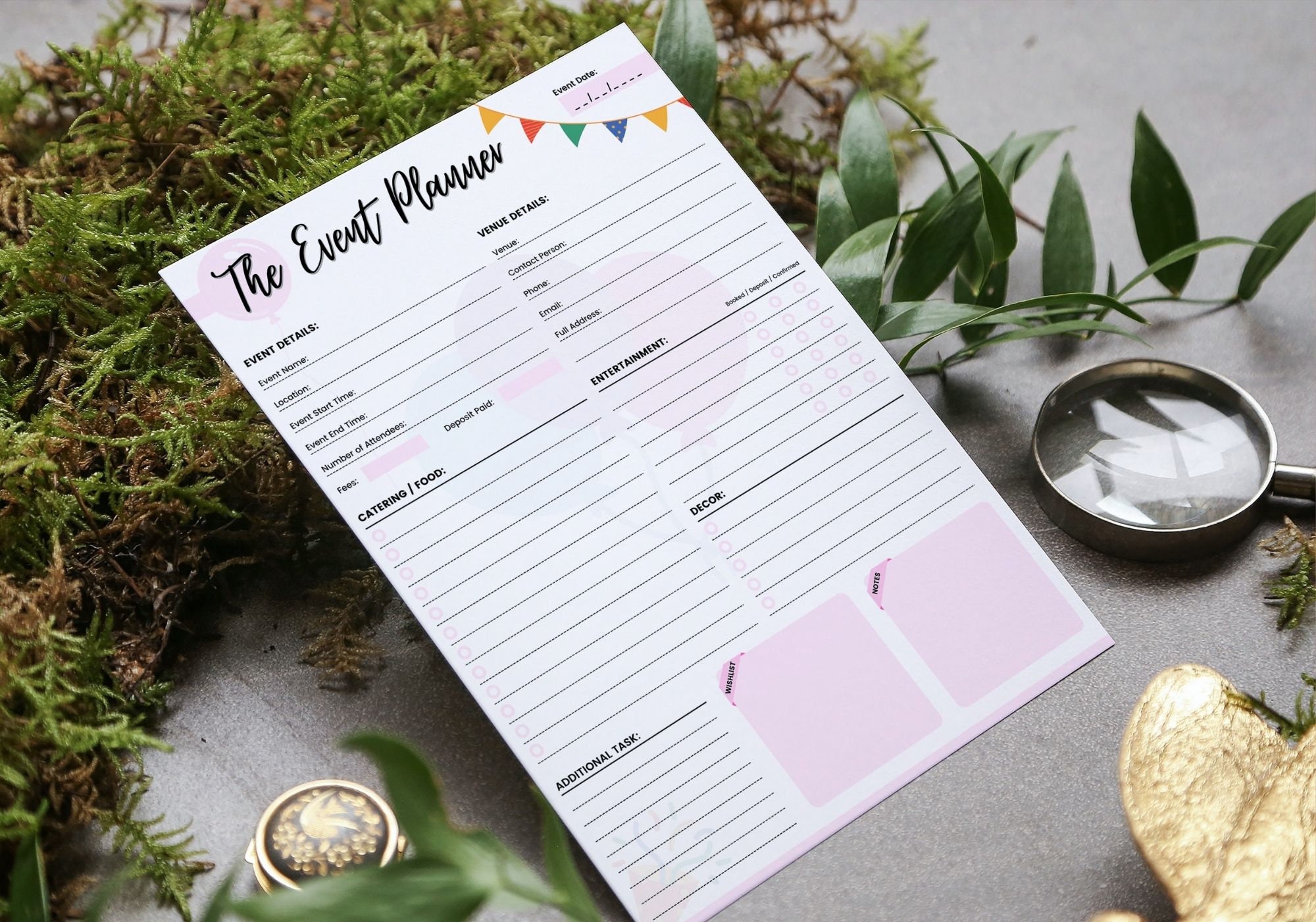 Event Planner Template | Printable Event &amp; Party Forms | Event Planning ...