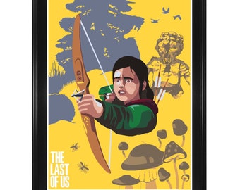 The Last of Us - Poster Print - Naughty Dog Playstation Video Game Pixel Art