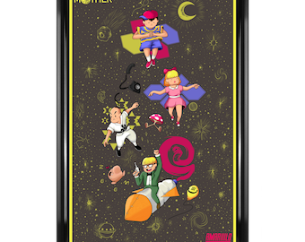 EarthBound/MOTHER 2 - Poster Print - Retro RPG Super Nintendo Gaming