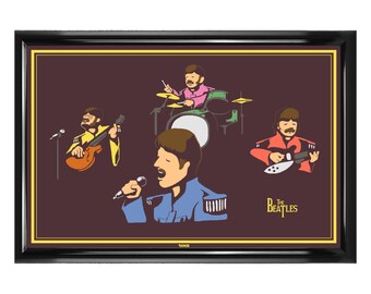 The Beatles - Pixel Art Sgt. Pepper Lonely Hearts Classic Rock Music Album