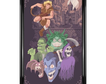 Castlevania - Poster Print - Konami Nintendo Retro Video Game Pixel Art