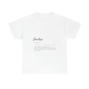 Fearless Christian Unisex Cotton Tee