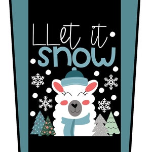 Llama Winter Decor- Classroom Bulletin Board- Llama Themed Door Set- Llama Christmas Decoration- Teacher Decor- Llama Door Decoration Set