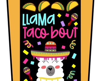 CINCO DE MAYO Llama Door Kit- Classroom Bulletin Board- Llama Themed Door Set- Llama Back to School Decoration-Teacher Decor-Llama Door Set