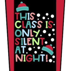 Silent At Night Holiday Decor- Classroom Bulletin Board- Winter Themed Door Set- Christmas Decoration- Teacher Decor- Holiday Decoration Set