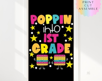 Poppin Into School Bulletin Board Kit | Pop It Back to School Classroom Door Decor | Preschool-6th Grade Printable