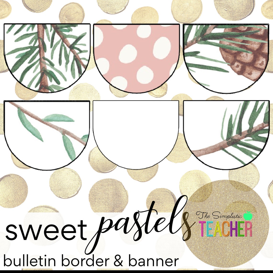 Bulletin Board Bordersweet Pastels Bulletin Border Etsy