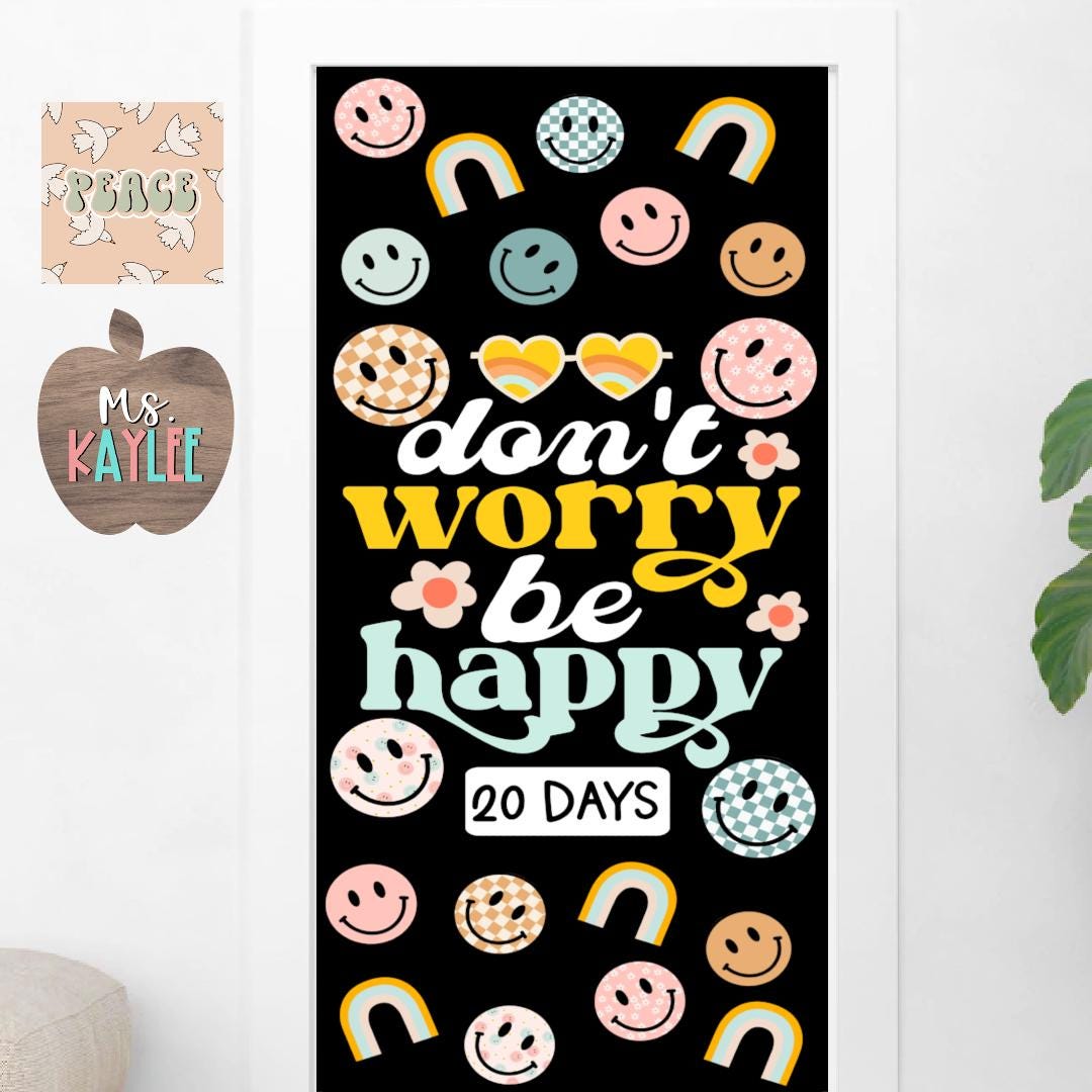 GROOVY VIBES RETRO End of Year Door Decor- Classroom Bulletin Board ...