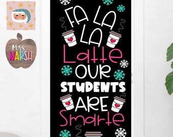 Latte Winter Bulletin Board Set: Coffee Themed Classroom Decor (Digital File)