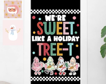 Groovy Retro Christmas Bulletin Board Kit: Boho Classroom Decor (Digital Download)