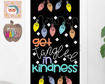 Kindness Holiday Decor- Classroom Bulletin Board- Winter Themed Door Set- Christmas Decoration- Teacher Decor- Holiday Decoration Set