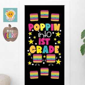 POP IT BACK to School Decor- Classroom Bulletin Board- Back to School Door Set- Pop It Decoration- Teacher Decor- Bulletin Board Letters