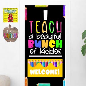 PENCILS BACK TO school Door Decor- Classroom Bulletin Board- Door Set- Door Decoration-Teacher Decor- Bulletin Letters