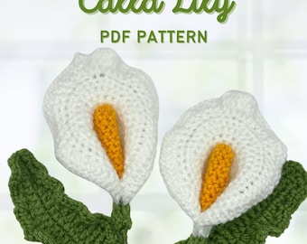 Calla Lily Crochet Pattern | DIY Crochet Flower (PDF Pattern