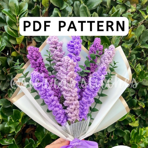 Crochet Lavender Pattern | Crochet Lavender | Lavender Pattern | Crochet Flower Pattern