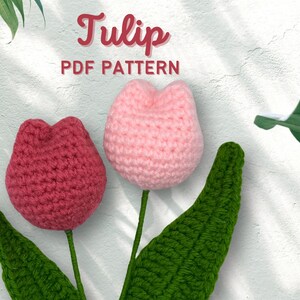 Crochet Tulip Bouquet Pattern (PDF Download)