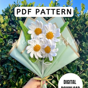 Crochet Daisy Pattern | Crochet Daisies | Daisy Pattern | Crochet Flower Pattern