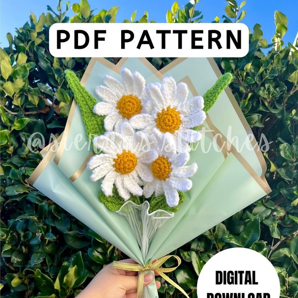 Crochet Daisy Pattern | Crochet Daisies | Daisy Pattern | Crochet Flower Pattern