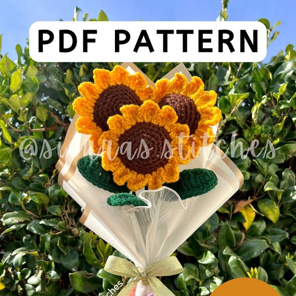 Crochet Sunflower Pattern | Crochet Sunflowers | Crochet Sunflower | Sunflower Pattern | Crochet Flower Pattern