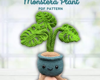 Crochet Monstera Plant Pattern PDF