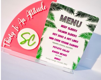Custom Bar Menu, Custom Bar Sign, Acrylic Bar Menu, Custom Acrylic Menu, Arch Bar Menu