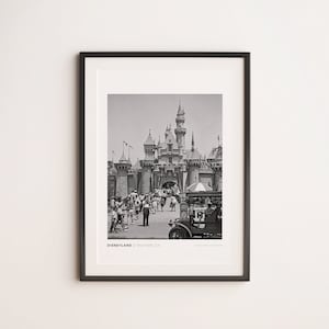 Disneyland Vintage Poster, Disneyland Vintage Print, Disneyland 1960s, Disney Print, California Wall Art, California Print,California Poster