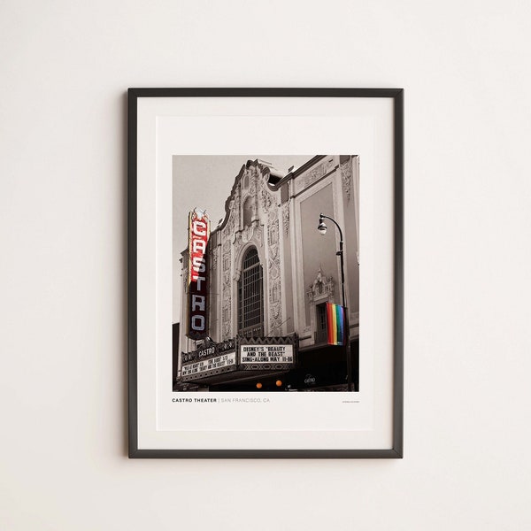 Castro Theater Poster, California Wall Art, California Print, California Poster, San Francisco Wall Art, San Francisco Poster,